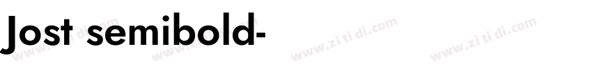 Jost semibold字体转换